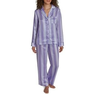 NWT LOFT Women's Satin Notch Collar Pajama Set